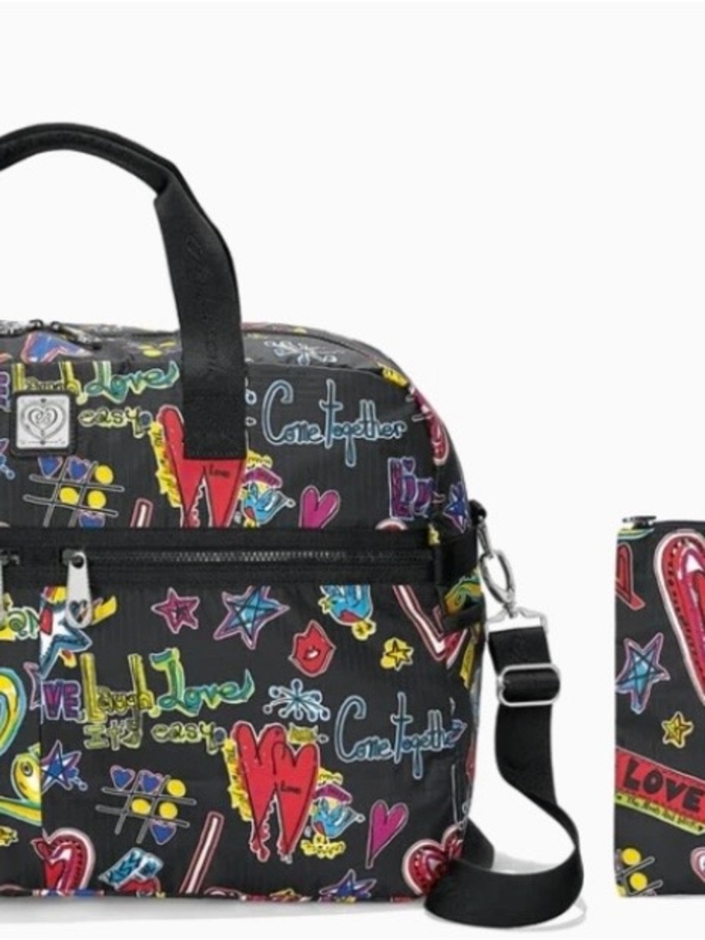 Brighton Large Multicolor Graffiti Travel Bag